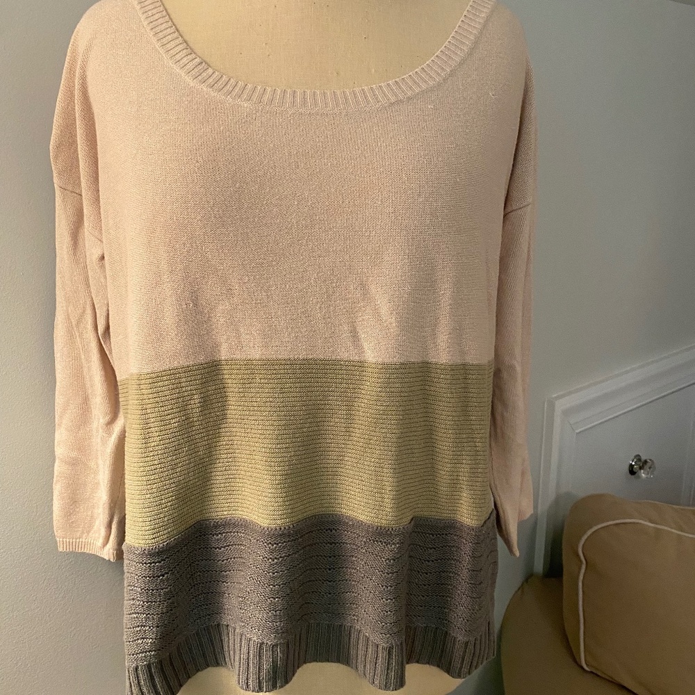 SHAE Colorblock Sweater/Top (L)